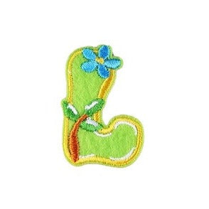 Cute Letter L 'Leaves' Embroidered Patch