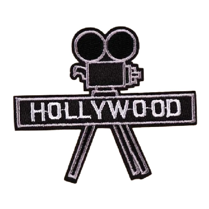 Movie Camera 'Hollywood' Embroidered Patch