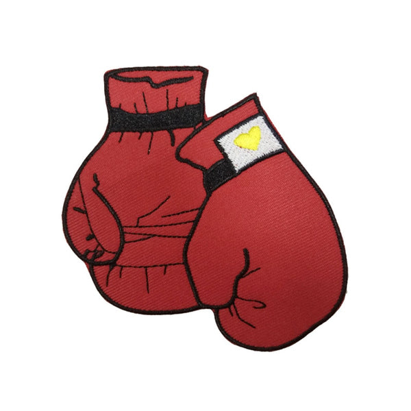 Sports 4" 'Boxing Gloves' Embroidered Patch Set