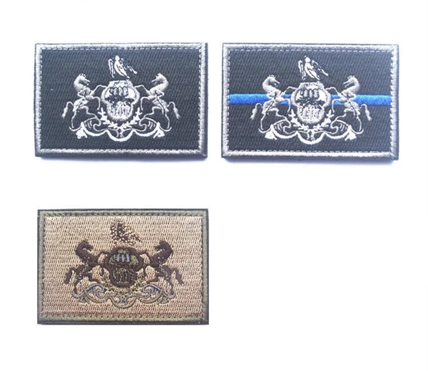 Flag 'Pennsylvania' Embroidered Velcro Patch