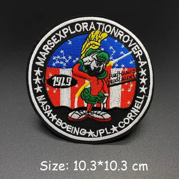 Curiosity Rover Patch Looney Tunes 'Marvin the Martian | Mars Exploration Rover' Embroidered ...