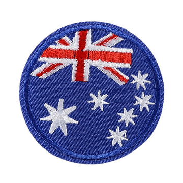 Small Round Flag 'Australia' Embroidered Patch