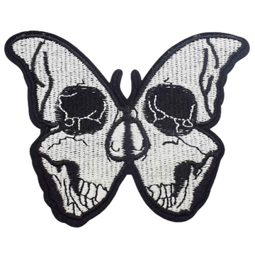 Cool 'Skull | Butterfly | 1.0' Embroidered Patch