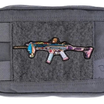 Military Tactical 'Colorful Rifle Gun' Embroidered Velcro Patch