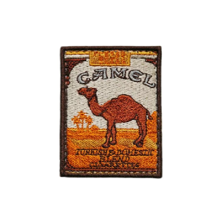 Camel Cigarette 'Logo' Embroidered Velcro Patch