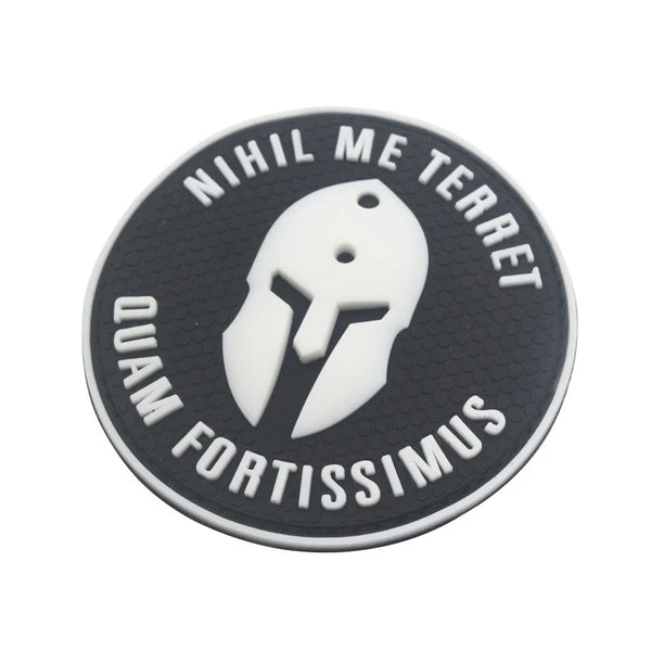 Spartan 'Nihil Me Terret Quam Fortissimus' PVC Rubber Velcro Patch