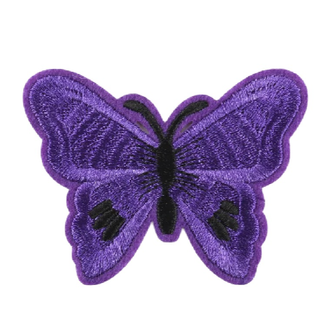 Cute 'Butterflies' Embroidered Patch