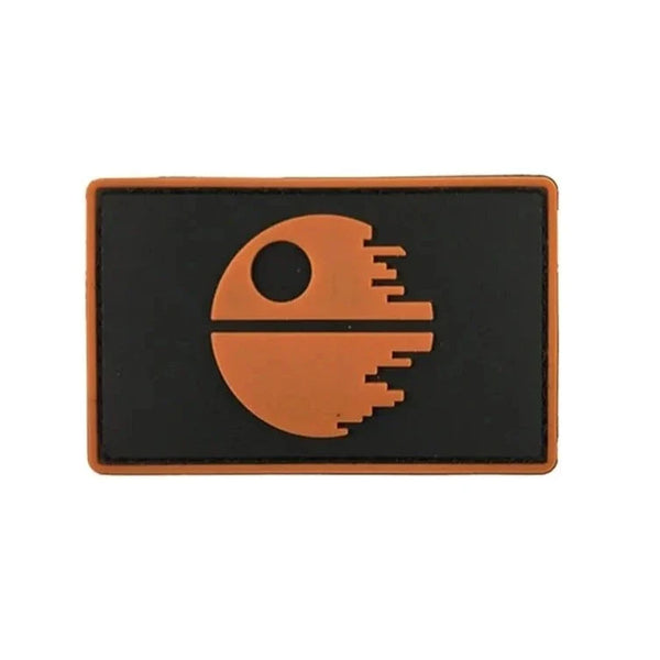 Empire and Rebellion 'Death Star | Square' PVC Rubber Velcro Patch