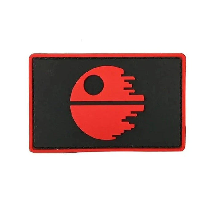 Empire and Rebellion 'Death Star | Square' PVC Rubber Velcro Patch