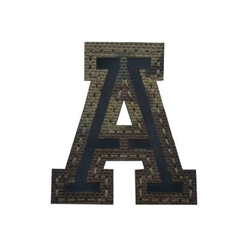 Camouflage Letter 'Letter A | Reflective' Embroidered Velcro Patch