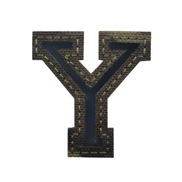 Camouflage Letter 'Letter Y | Reflective' Embroidered Velcro Patch