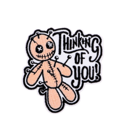 Voodoo Doll ‘Thinking of You’ Embroidered Patch