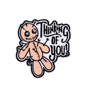 Voodoo Doll ‘Thinking of You’ Embroidered Patch