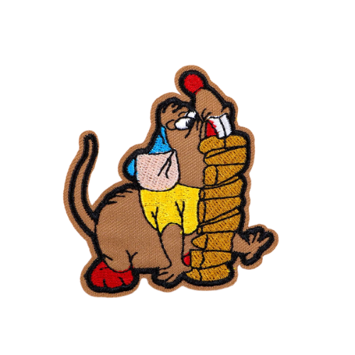 Glass Slipper ‘Gus | Storing Cheese’ Embroidered Patch