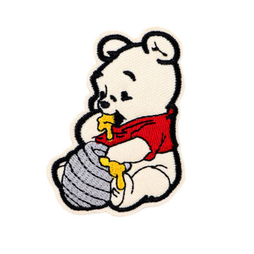 Winnie the Pooh 'Eating Honey' Embroidered Patch