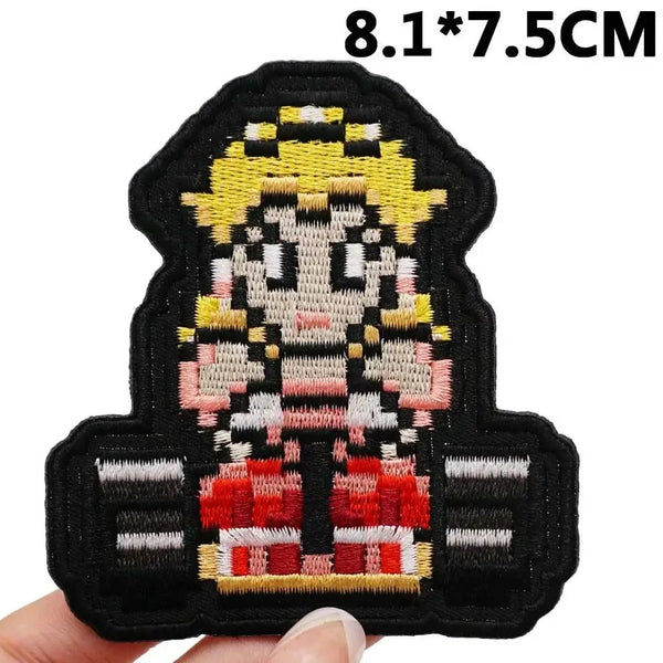 Mushroom Kingdom Bros. Pixel 'Princess Peach | Riding Kart' Embroidered Patch