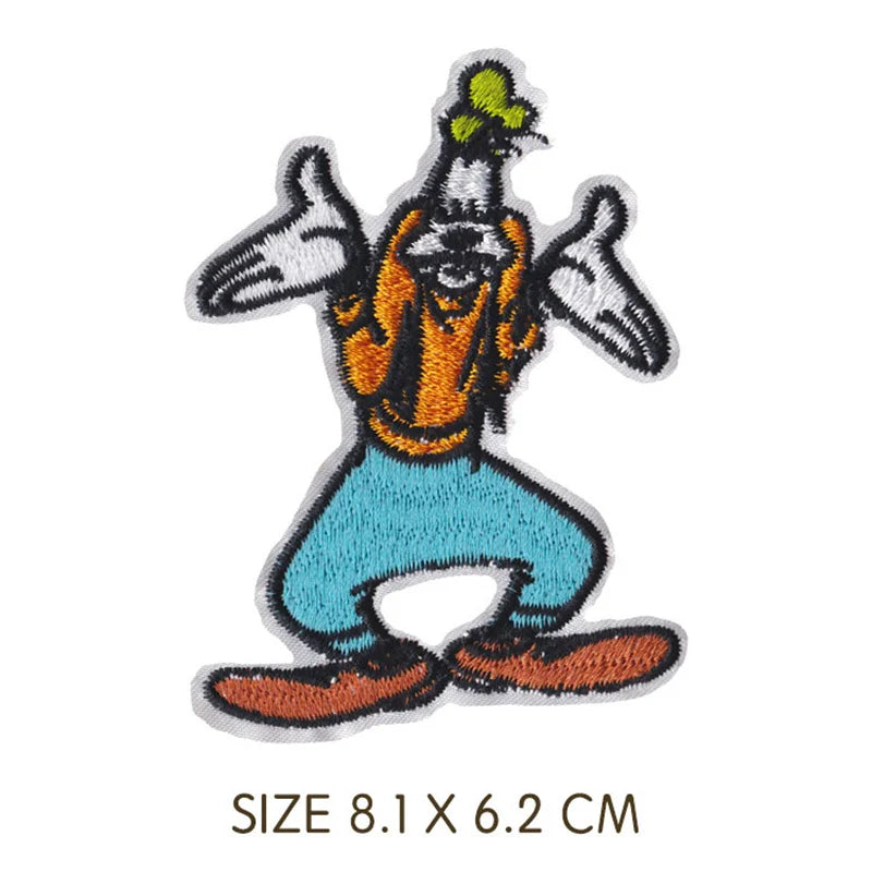 Mickey Mouse 'Goofy Goof' Embroidered Patch