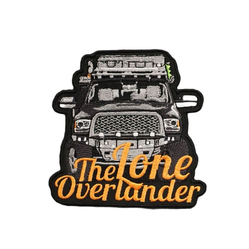 The Lone Overlander 'Front View' Embroidered Velcro Patch