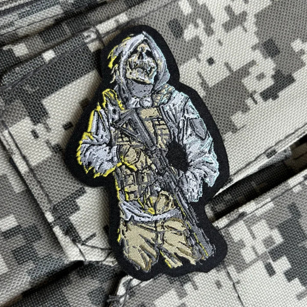 Skull Soldier 'Tactical Gear' Embroidered Velcro Patch