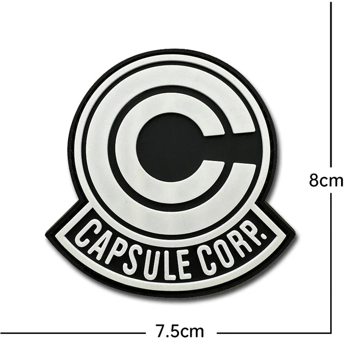 Saiyan Saga 'Capsule Corp. Logo | Luminous' PVC Rubber Velcro Patch