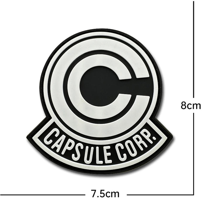 Dragon Ball Z 'Capsule Corp. Logo | Luminous' PVC Rubber Velcro Patch