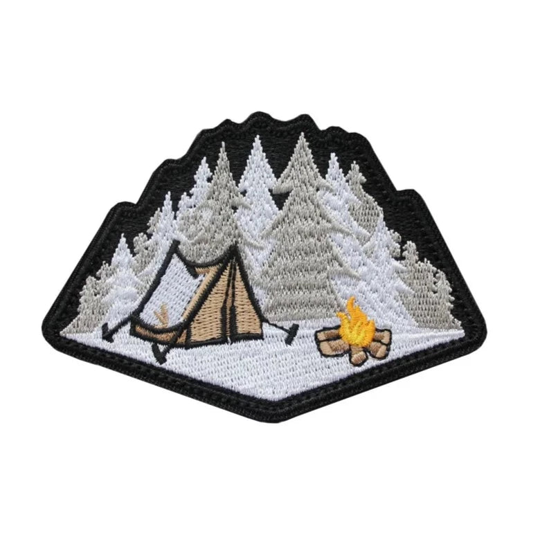 Travel 'Camping | Bonfire 1.0' Embroidered Velcro Patch