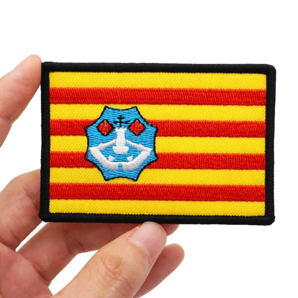 Menorca Flag Embroidered Velcro Patch