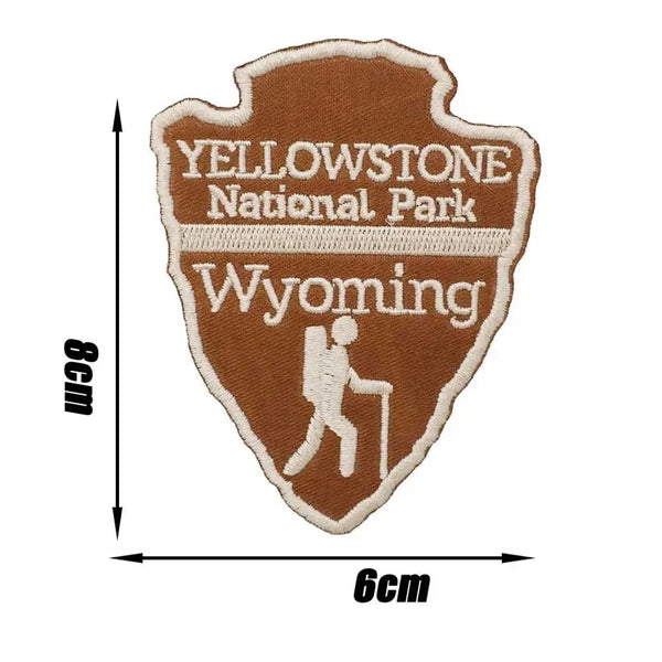 Travel 'Yellowstone National Park Wyoming' Embroidered Velcro Patch