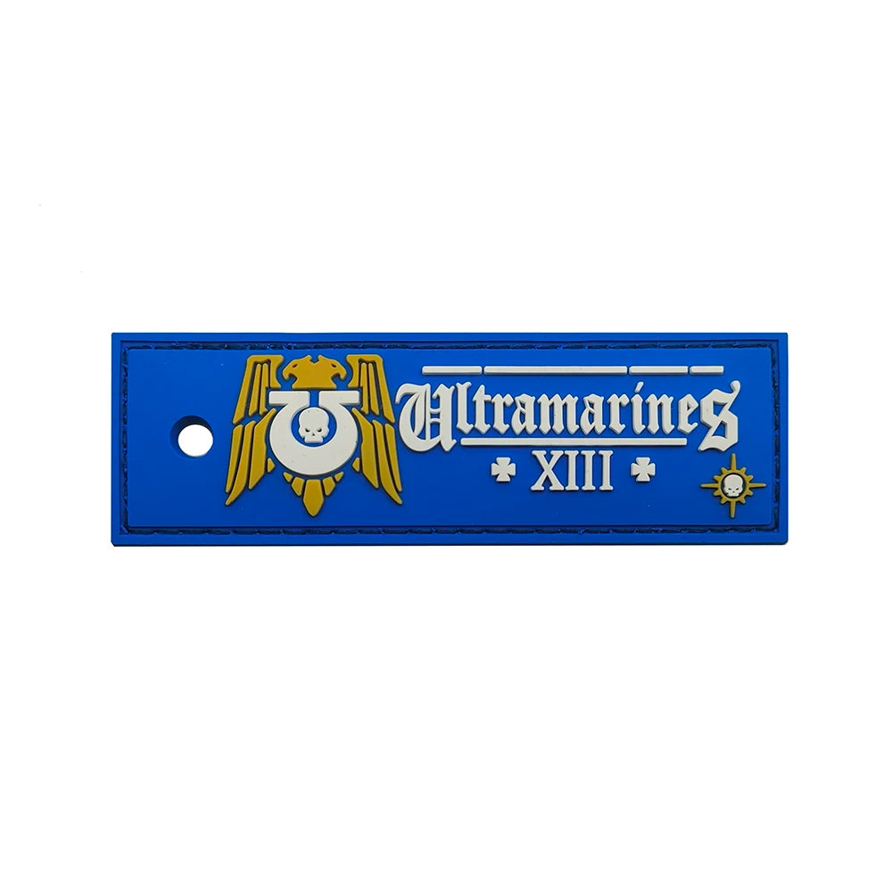 Warhammer 'Ultramarines XIII' PVC Rubber Velcro Patch