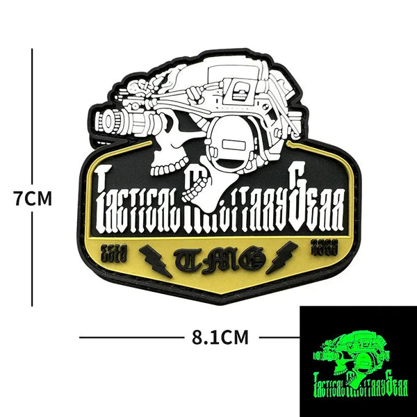 Night Vision 'Tactical Military Gear' PVC Rubber Velcro Patch