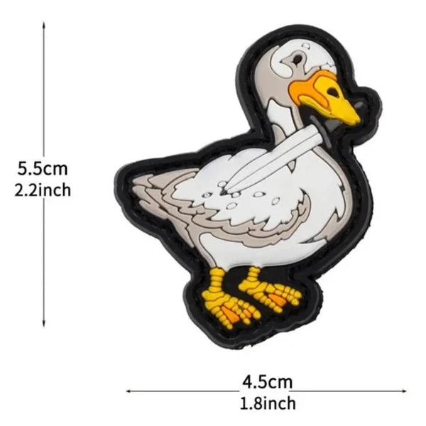 Goose 'Dagger Knife' PVC Rubber Velcro Patch