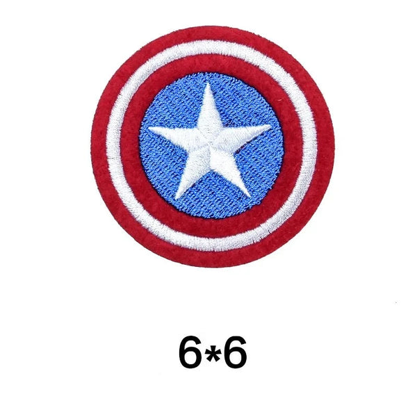 Captain America 'Round Shield' Embroidered Patch