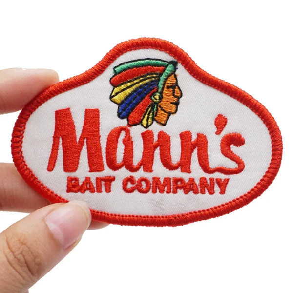 Mann's Bait Company 'Logo' Embroidered Velcro Patch