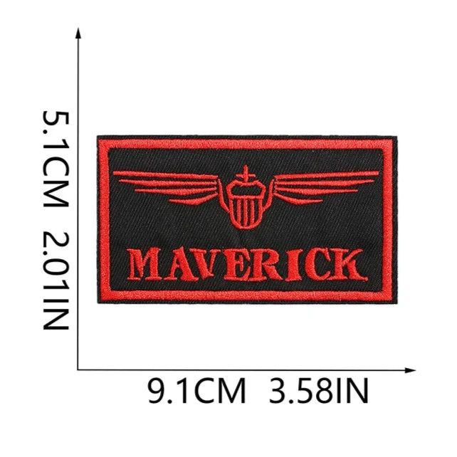 Top Gun 'Maverick | Name Tag' Embroidered Velcro Patch