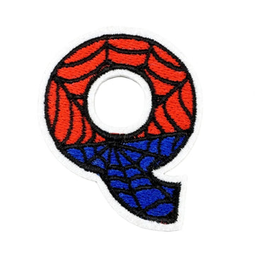 Spider-Man Letter 'Letter Q' Embroidered Patch