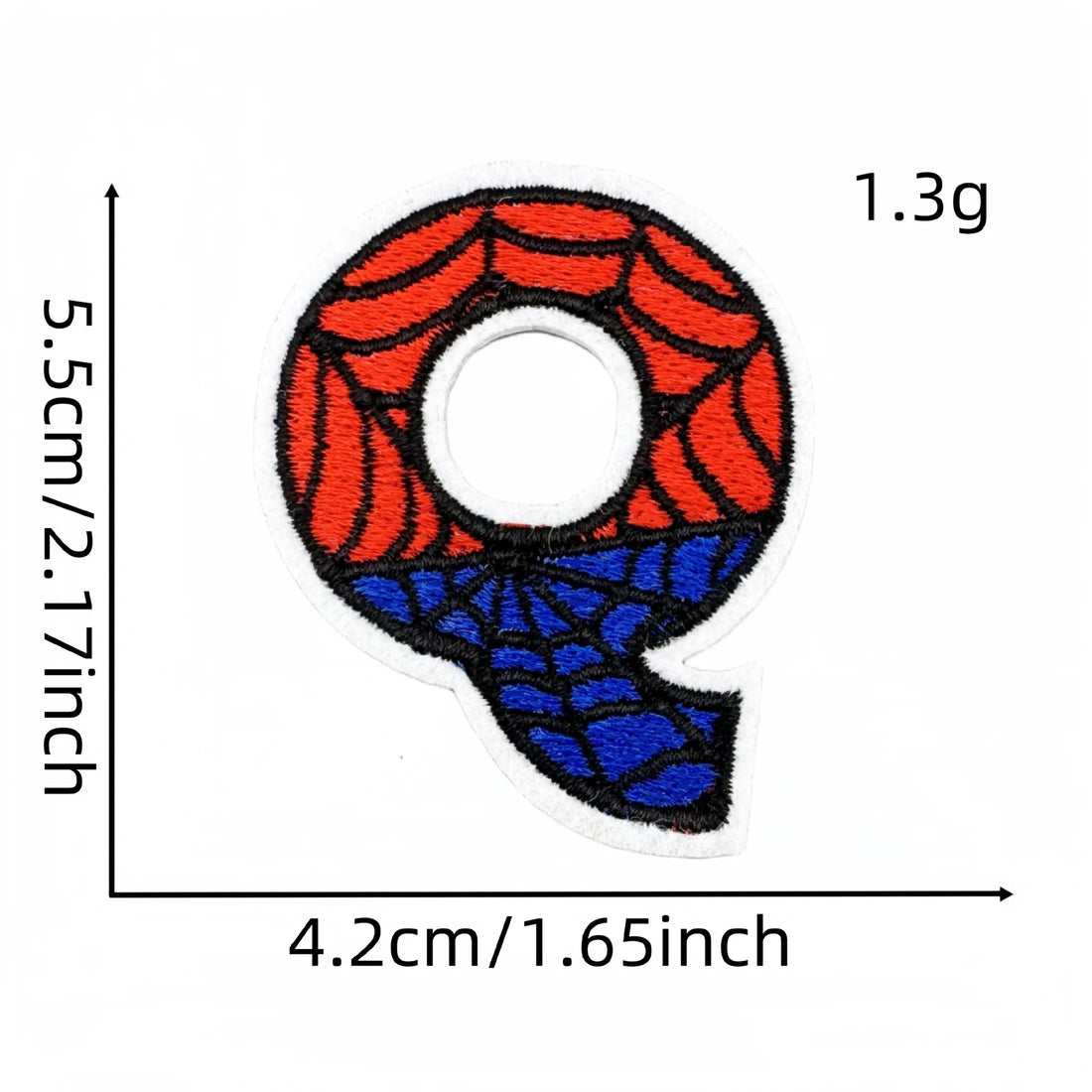 Spider-Man Letter 'Letter Q' Embroidered Patch