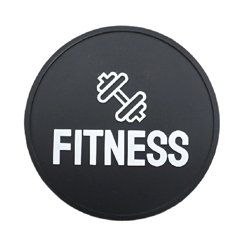 Fitness 'Round' PVC Rubber Velcro Patch