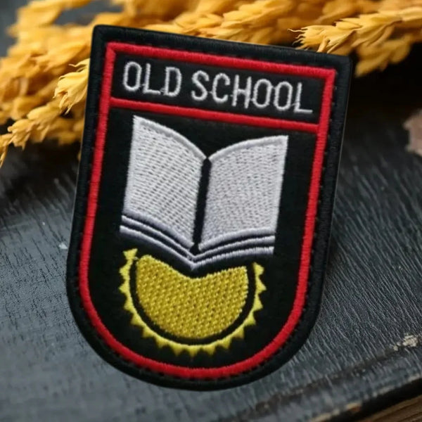 Old School Embroidered Velcro Patch