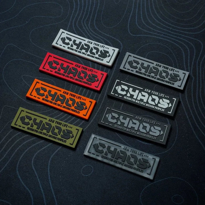 Military Tactical 'Chaos Gear' PVC Rubber Velcro Patch
