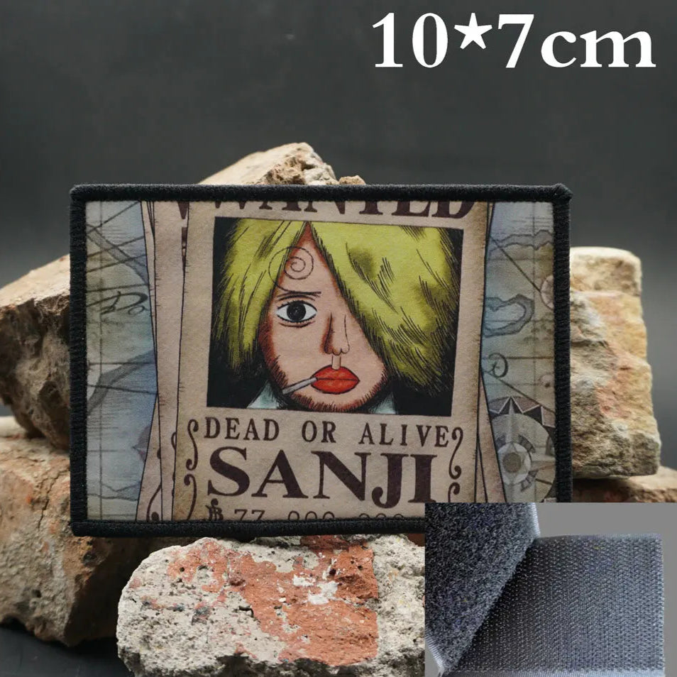 One Piece 'Sanji | Dead or Alive' Embroidered Velcro Patch