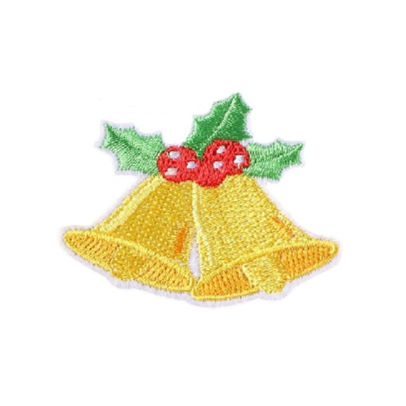 Christmas 'Yellow Bells' Embroidered Patch