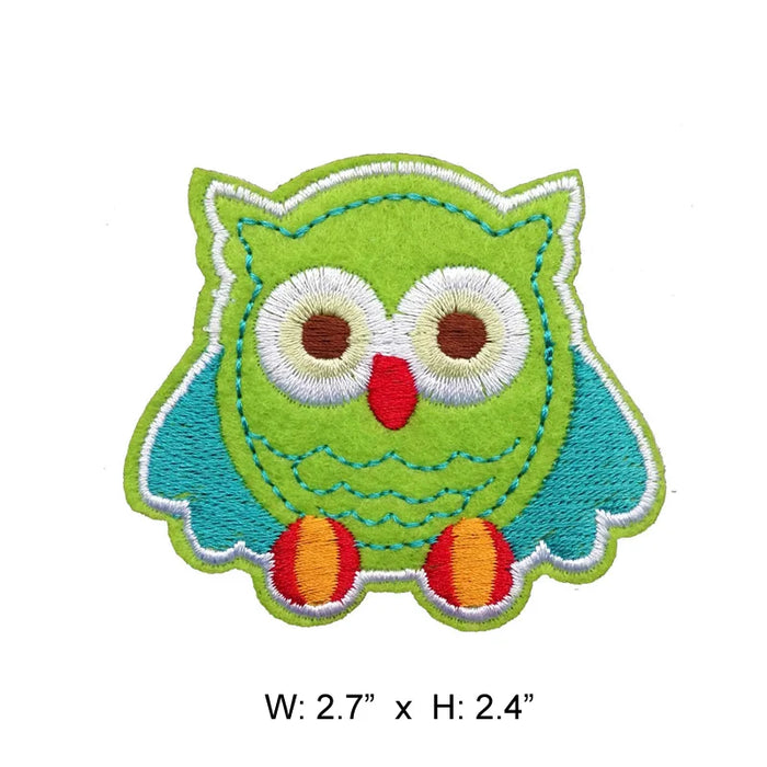 Cute Owl 'Serious' Embroidered Patch