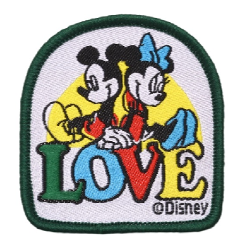 Mickey Mouse 'Mickey and Minnie | Love' Embroidered Patch