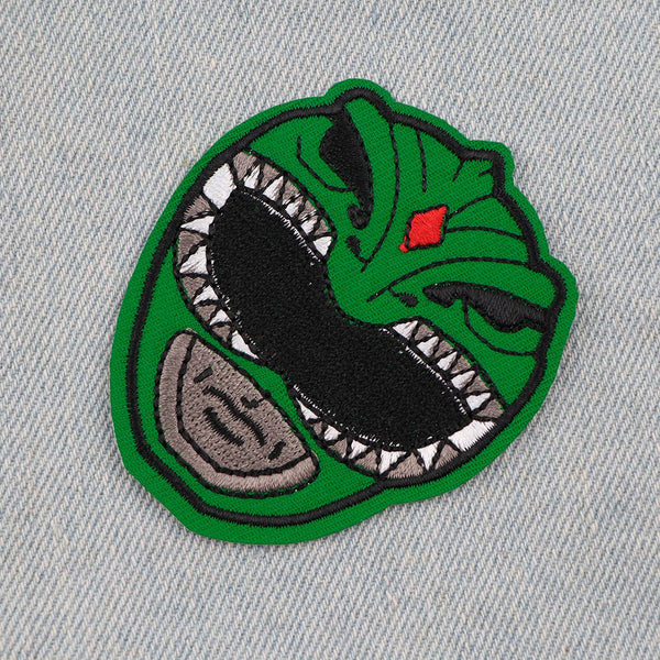 Mighty Morphin Power Rangers 'Green Ranger | Head' Embroidered Patch