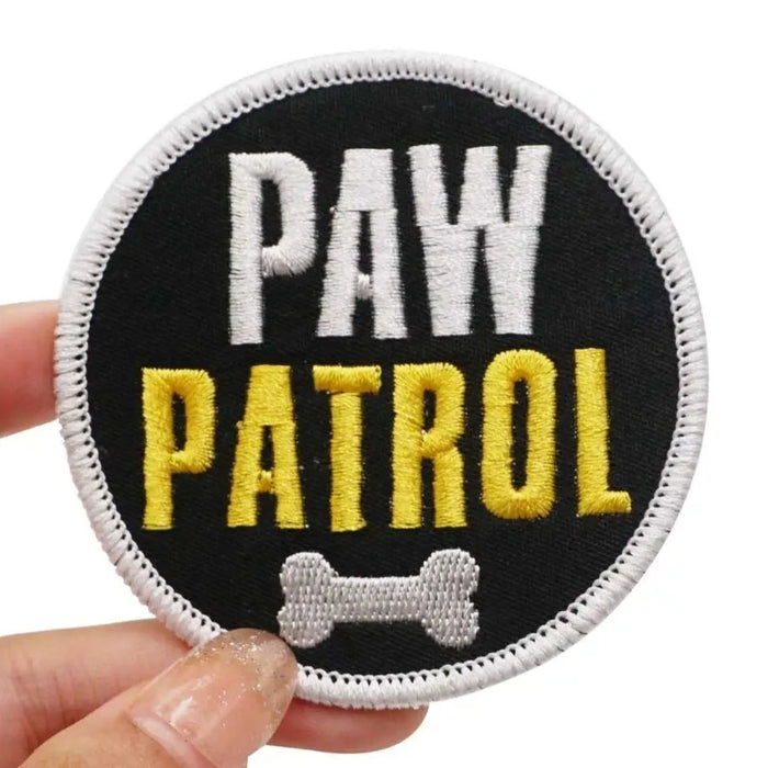 Paw Patrol 'Round' Embroidered Velcro Patch