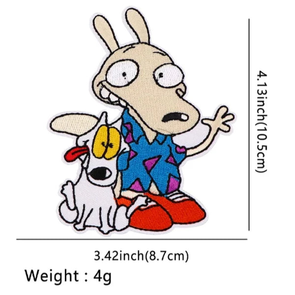 Rocko’s Modern Life ‘Rocko and Spunky’ Embroidered Patch