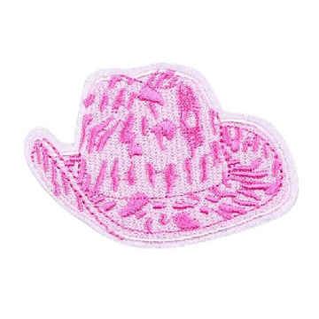 Cute 'Cowgirl Hat' Embroidered Patch