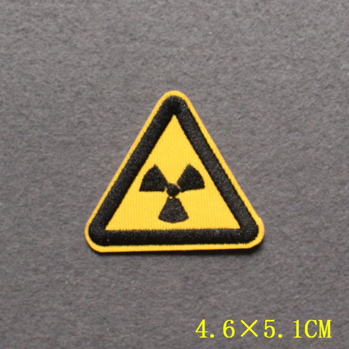 Warning Sign 'Ionizing Radiation' Embroidered Patch