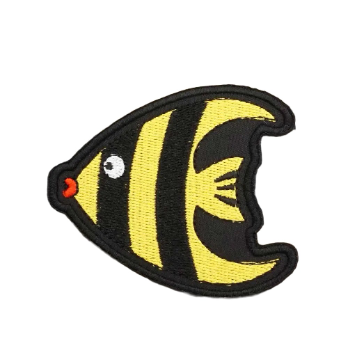 Butterflyfish 'Black Stripes' Embroidered  Velcro Patch