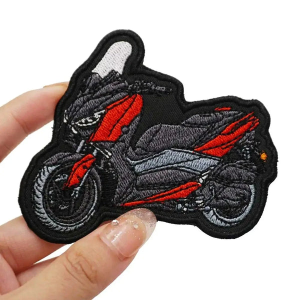 Vehicles 'Xmax 250' Embroidered Velcro Patch